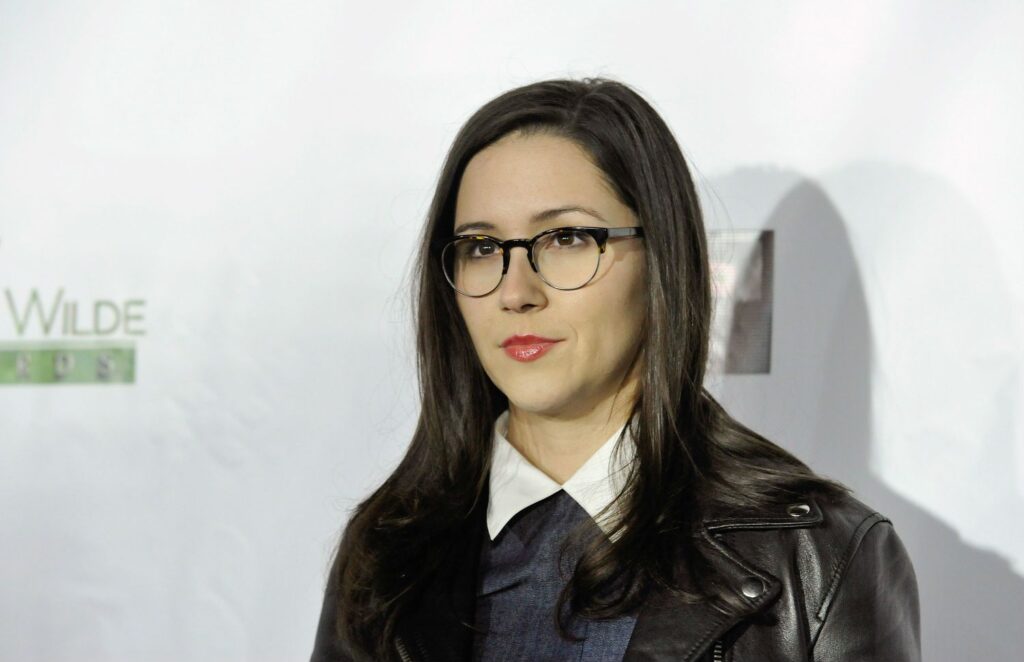 Shannon Woodward,  gets the meta job of playing Amelia in the show’s internal pharmaceutical ads.