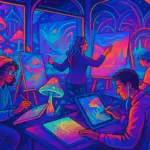 Vibrant Psychedelic Animation Studio Art Direction